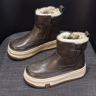 Warm Velvet Short Boots