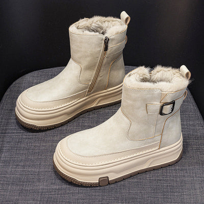 Warm Velvet Short Boots