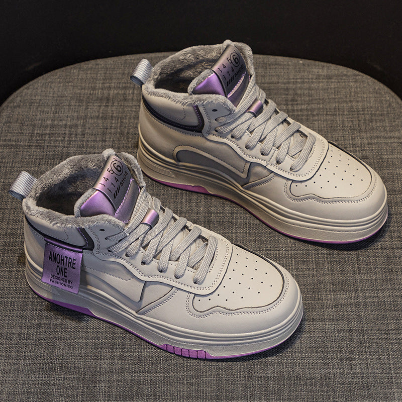 High-Top Sneakers Thick-Soled